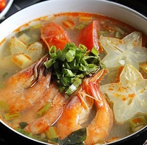 mon canh chua nau khe