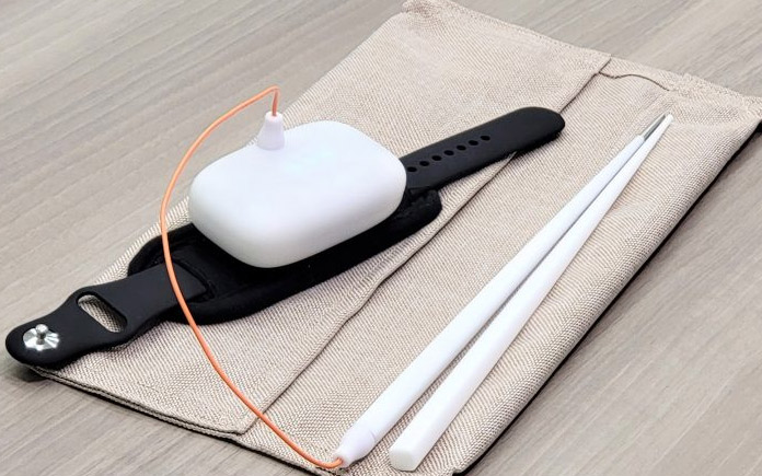 Đũa kích thích vị giác: Một thiết bị đeo được kết nối với một chiếc đũa sử dụng dòng điện để mô phỏng vị mặn của thức ăn