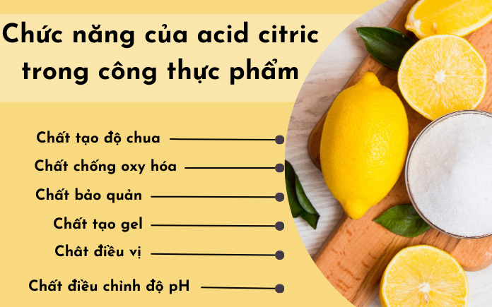 Acid citric là một phụ gia quan trọng được sử dụng rộng rãi trong ngành công nghiệp. Với tính chất acid mạnh và hương vị chua nhẹ...