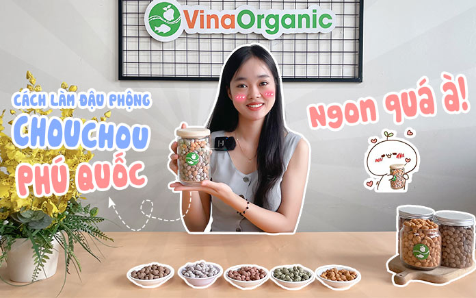 Hôm nay, VinaOrganic sẽ mách cho bạn cách làm đậu phộng chou chou - đặc sản Phú Quốc thơm ngon đón tết nhé!